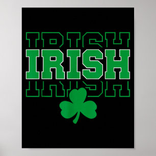 Irland Irländskt ursprung Varsity-stil för män och Poster