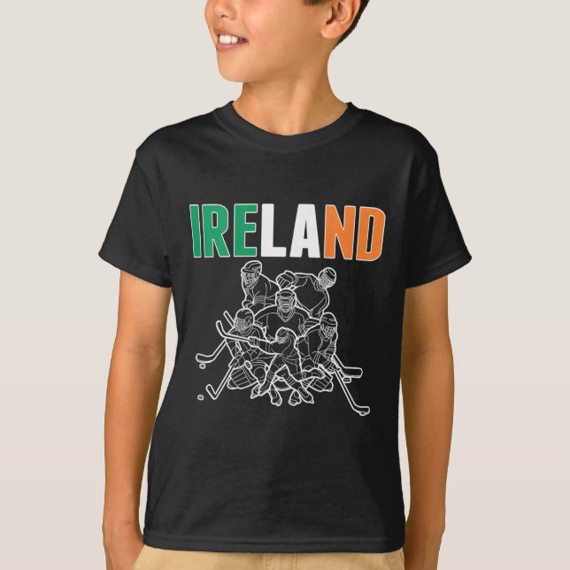 Irland ishockeyfans tröja - Stöd irländsk hockey (Framsida)
