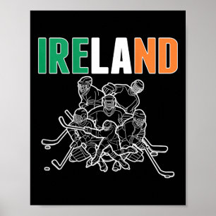 Irland ishockeyfans tröja - Stöd irländsk hockey Poster