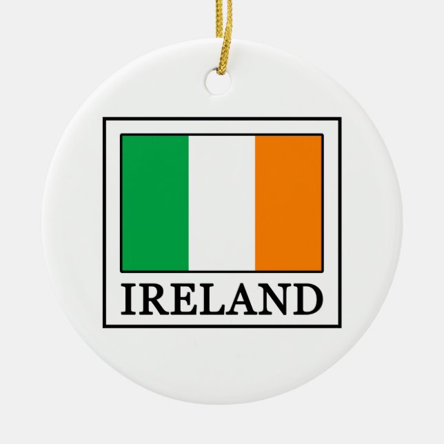 Irland Julgransprydnad Keramik (Framsidan)