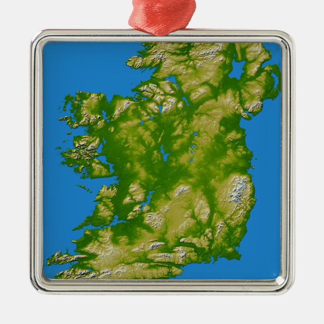 Irland Julgransprydnad Metall (Framsidan)