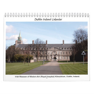 Irland kalender - berömda Dublin landmarks