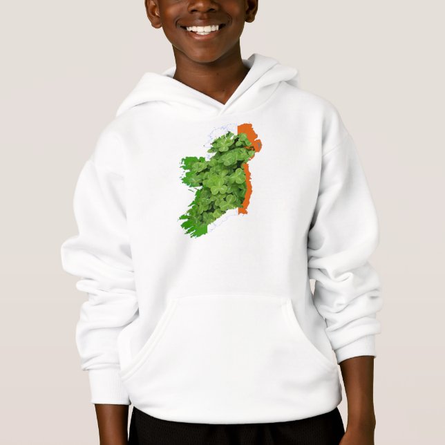 Irland Karta av Kenneth Yoncich T Shirt (Framsida)