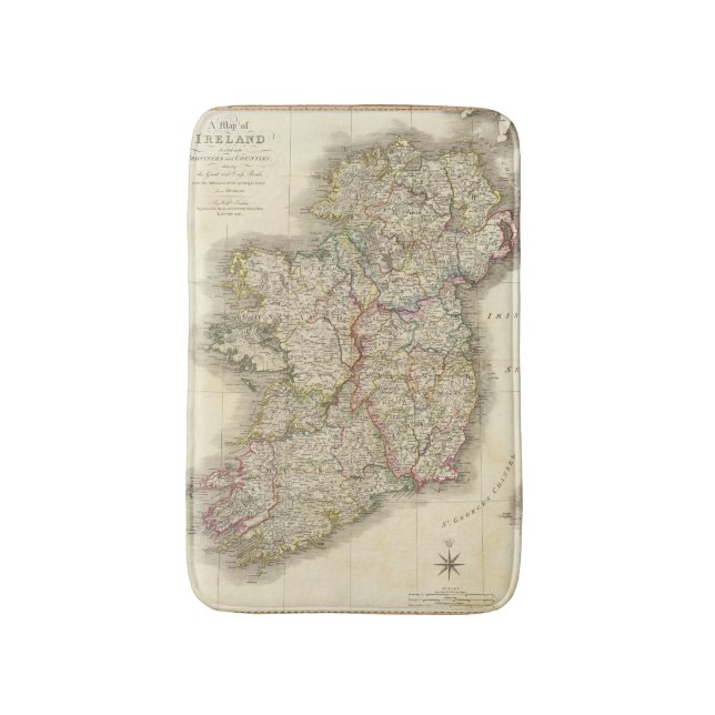 Irland karta badrumsmatta (Framsidan (Vertikal))