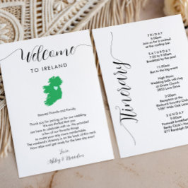 Irland Karta Bröllop Välkomstbrev Resplan