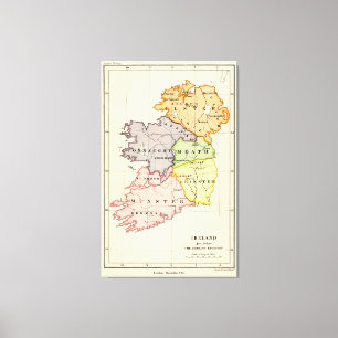 Irland karta canvastryck