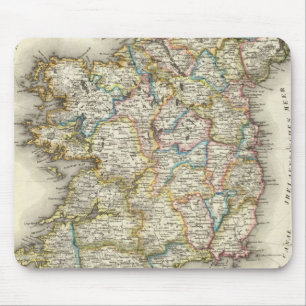 Irland Karta - Irish Eire Erin Historic Karta Musmatta