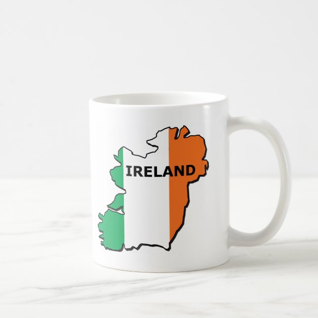 Irland karta kaffemugg (Höger)