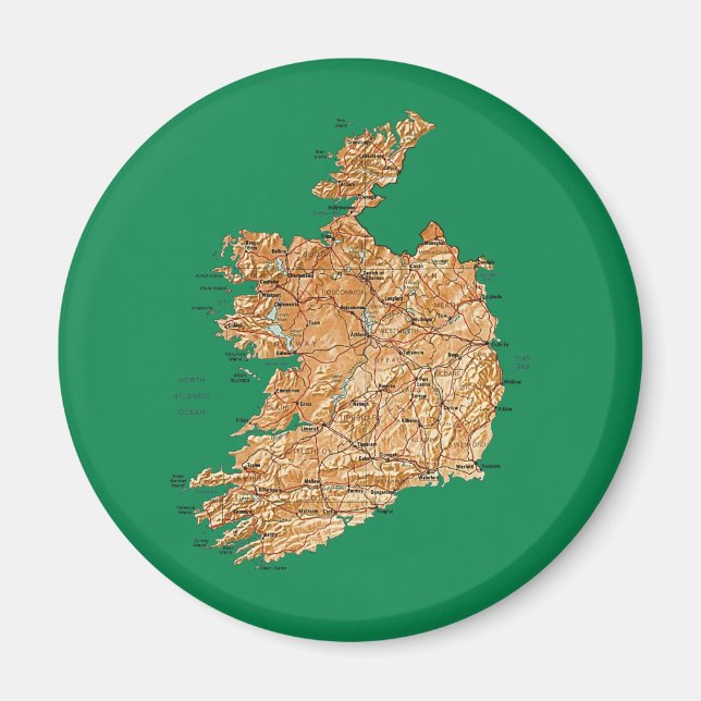Irland Karta Magnet (Framsidan)