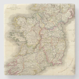 Irland karta underlägg sten
