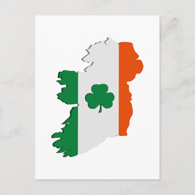 Irland karta vykort (Framsida)