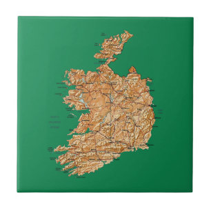 Irland Kartplatta Kakelplatta