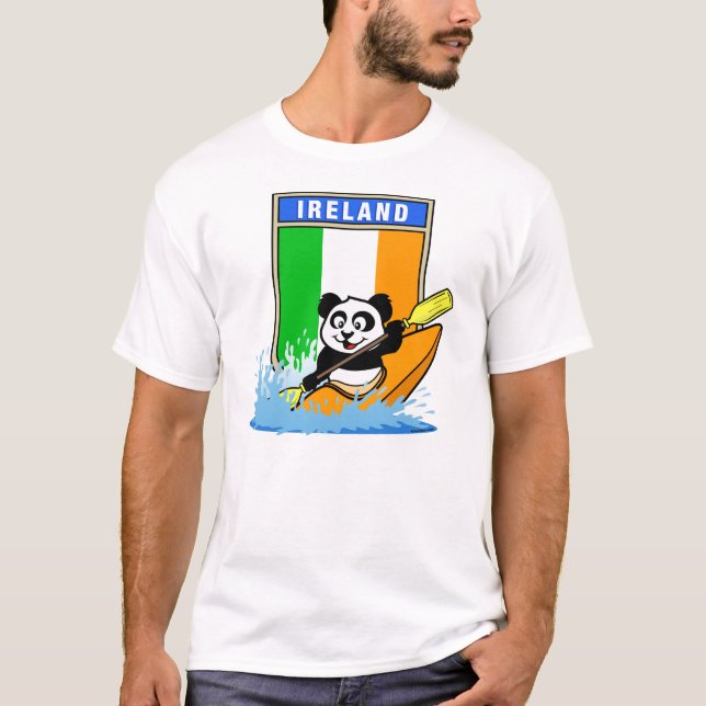 Irland Kayaking Panda T-shirt (Framsida)