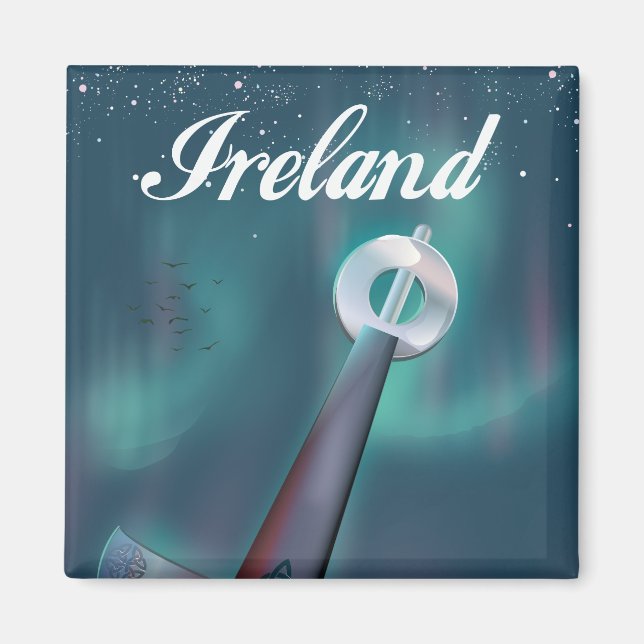 irland keltiskt svärd magnet (Framsidan)