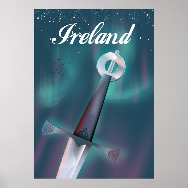 irland keltiskt svärd poster (Framsidan)