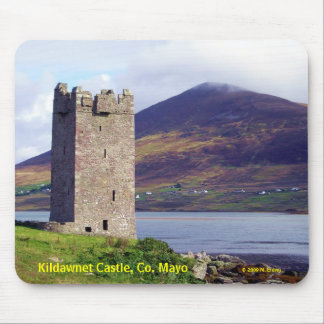 Irland: Kildawnet slott Mousepad Musmatta