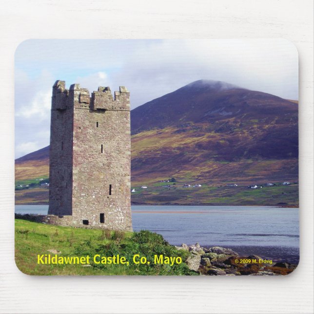 Irland: Kildawnet slott Mousepad Musmatta (Framsidan)