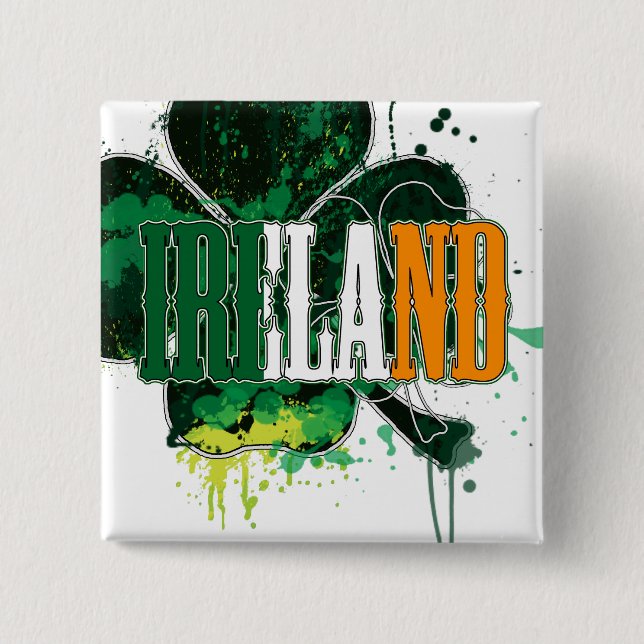 Irland klämmer fast knapp (Framsida)