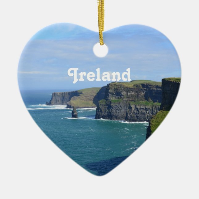 Irland klippor av Moher Julgransprydnad Keramik (Framsidan)