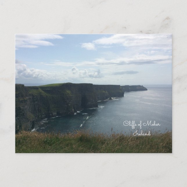 Irland Klipporna vid Moher Vykort (Framsida)