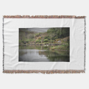 Irland, Kork, Sjö, Svanar, Fotografi Filt