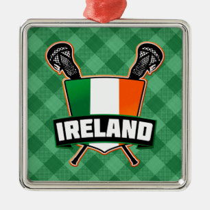 Irland Lacrosse Irish Julgransprydnad Metall