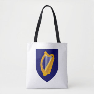 Irland land coat of arms symbol emblem lyra lira tygkasse