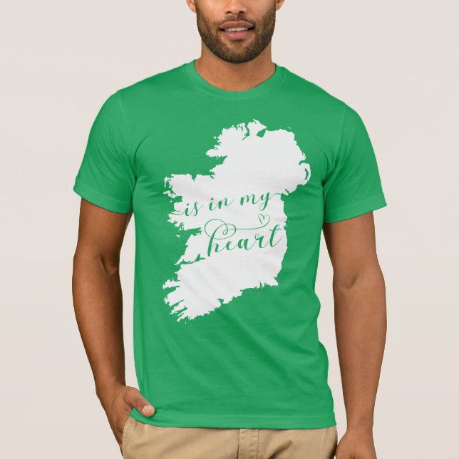 Irland ligger i mitt hjärta t shirt (Framsida)