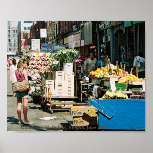 Irland, Moore Street Dublin sommaren 2007 Poster