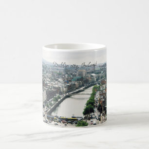 Irland mugg, Dublin stadshorisont Kaffemugg