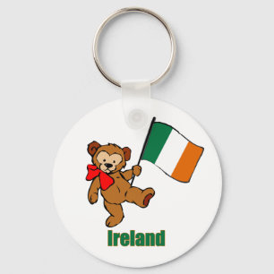 Irland nalle Keychain Nyckelring
