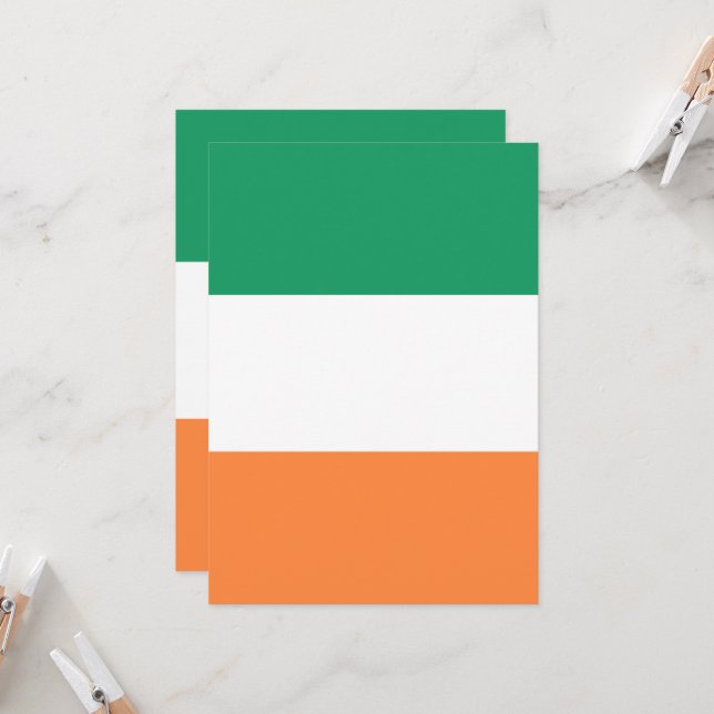Irland National Flagga, Irish standard, Banner (Fram/Back In Situ)