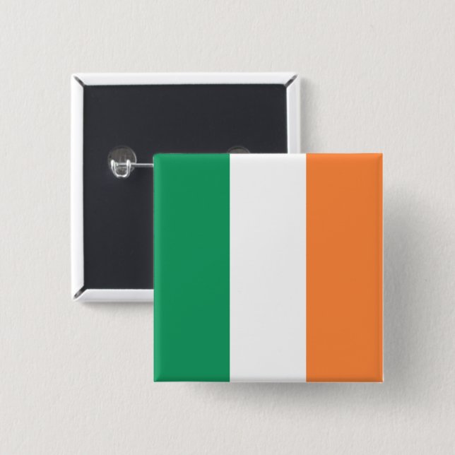 Irland National Flagga, Irish standard, Banner Knapp (Framsida & baksida)
