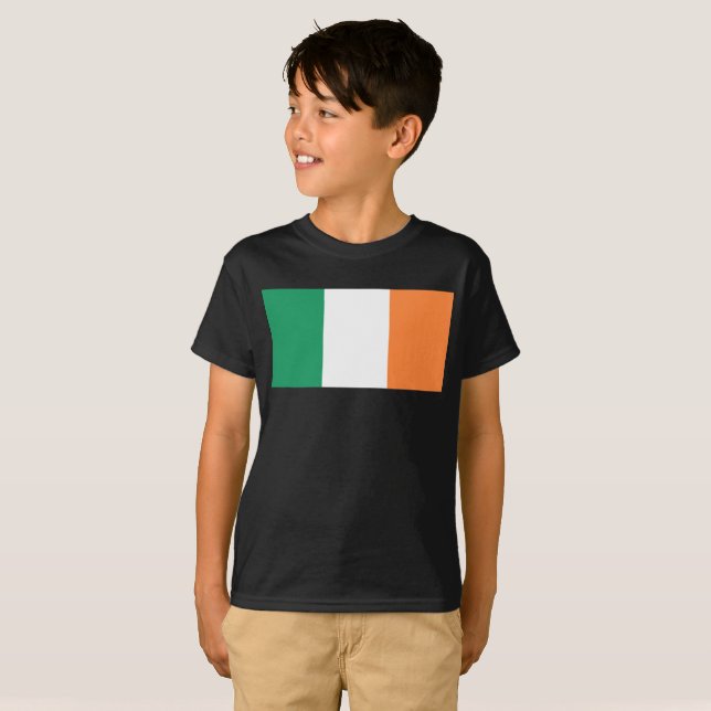 Irland National Flagga, Irish standard, Banner T Shirt (Hel framsida)