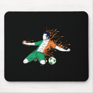 Irland National Fotboll - Irländsk Flagga Fotboll  Musmatta
