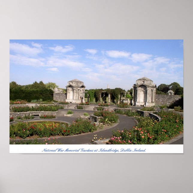 Irland National Krig Memorial Gardens Dublin Poster (Framsidan)