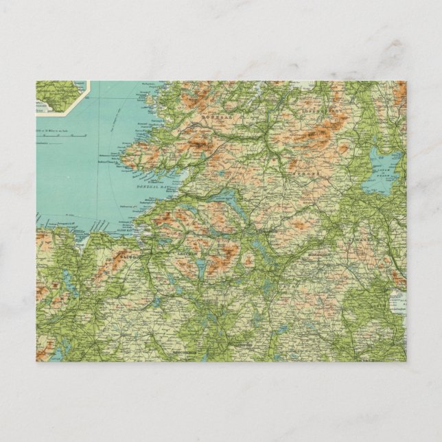 Irland norra delen vykort (Framsida)