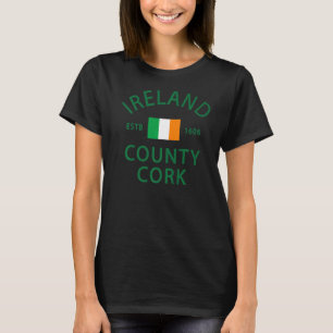 Irland och Irish Ancestry County Kork 5 T Shirt