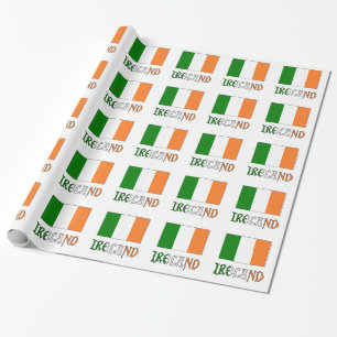 Irland och irländsk flagga presentpapper