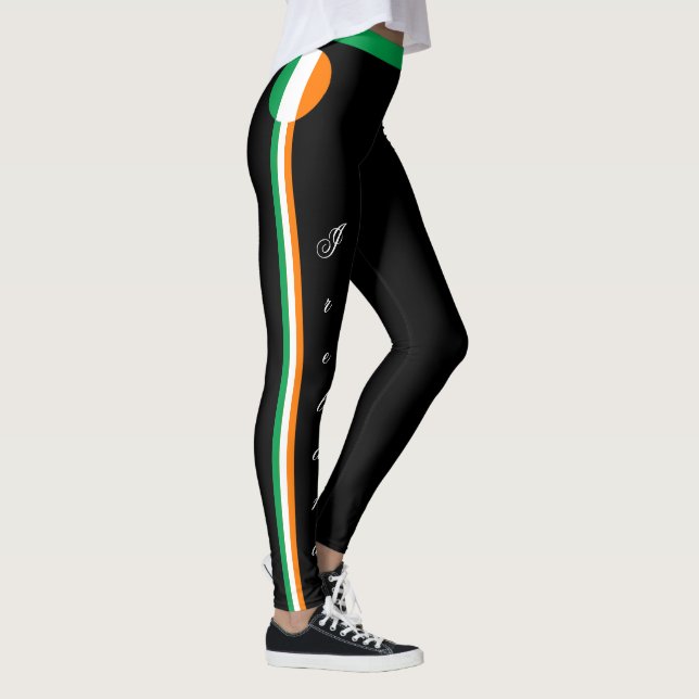 Irland och Irländska Flagga, mode, resande/sport f Leggings (Höger)