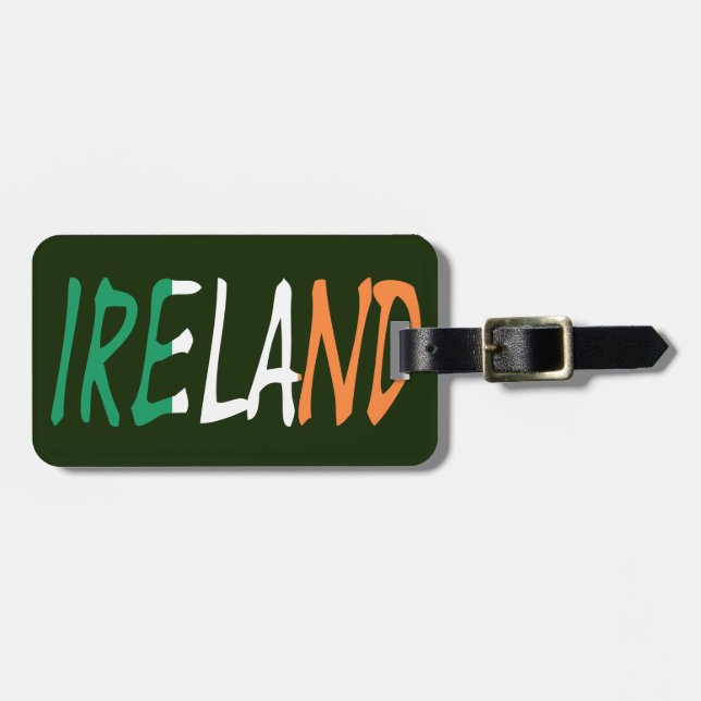 Irland överlade den irländska Anpassningsbarna Inf Bagagebricka (Horisontell Framsida)