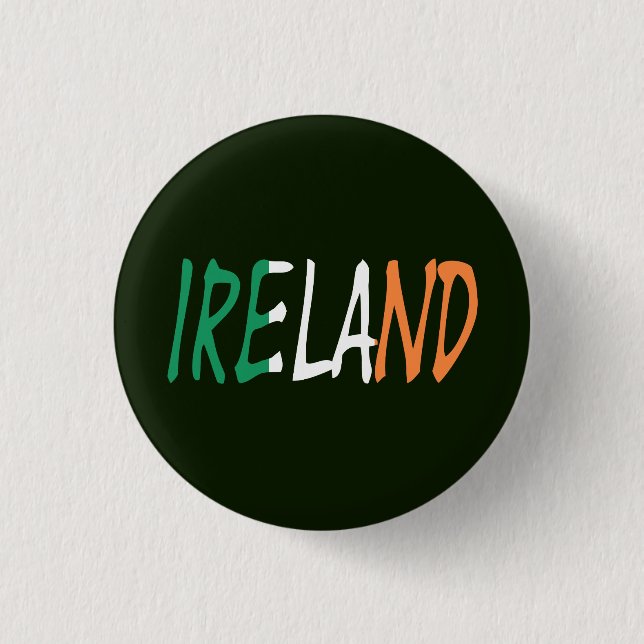 Irland överlade den irländska Flagga pbcn Knapp (Framsida)