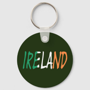 Irland överlade med irländska Flagga Nyckelring