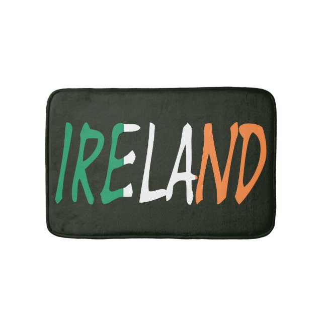 Irland överskattade iriska flagga badrumsmatta (Framsidan)
