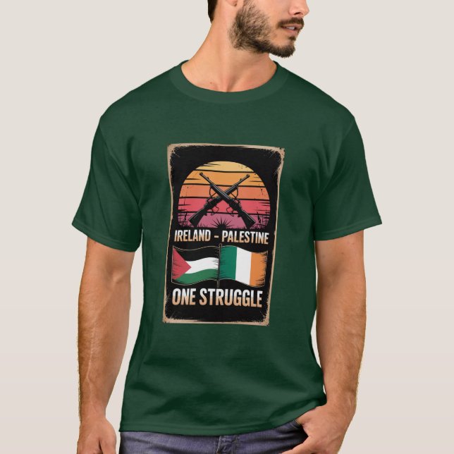 Irland Palestina Enighet Saint Patrick's Tee (Framsida)