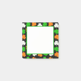 Irland Papercut Shamrocks - Black Notes Post-it Block