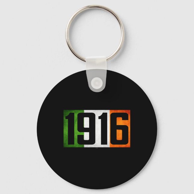 Irland Påsk Stigning 1916 Irish Rebebell Flagga Te Nyckelring (Framsida)