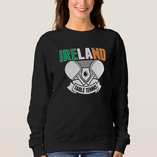 Irland Ping Pong   Irländska Bordtennis Team Suppo T Shirt (Framsida)