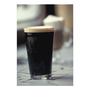 Irland. Pint av stout. Fototryck