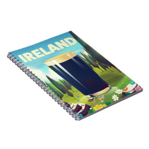Irland Pint Resaaffisch Anteckningsbok